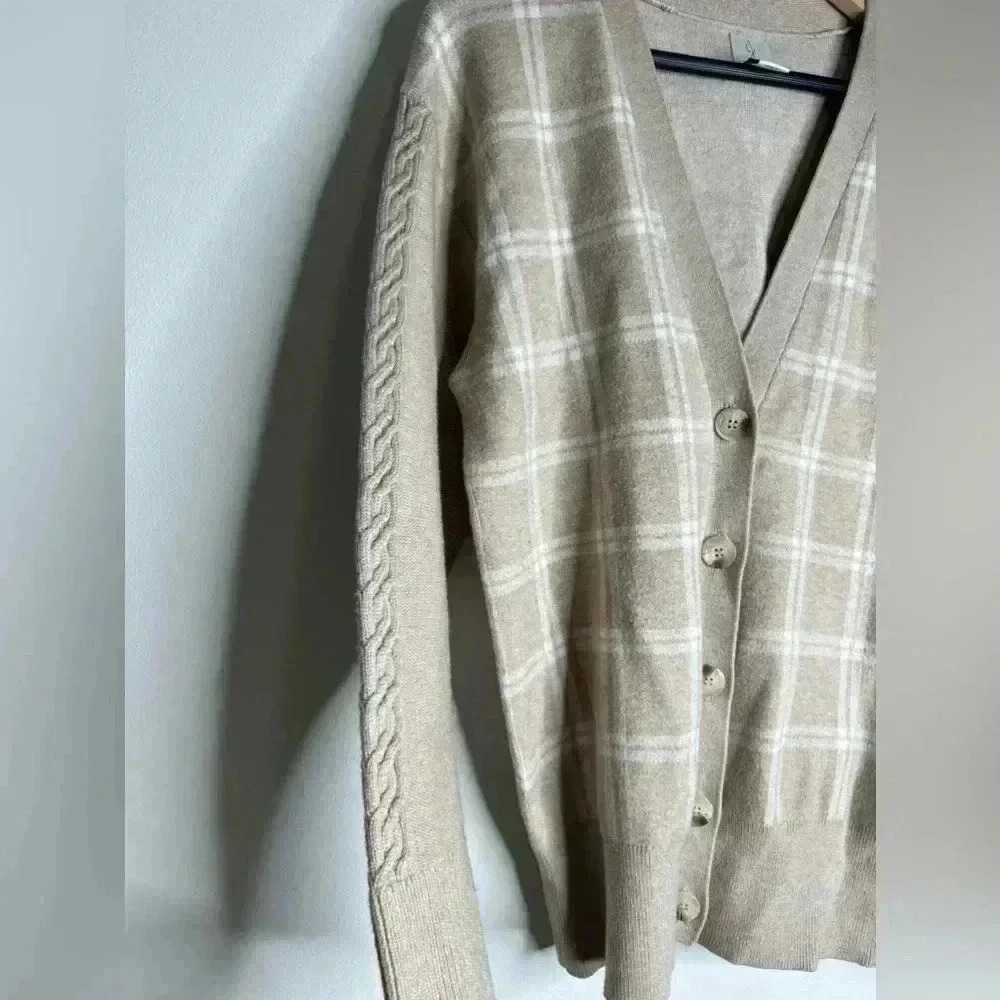 JOIE Open Front Button Soft Cardigan Size Small - image 5